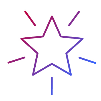 Icon: strahlender Stern